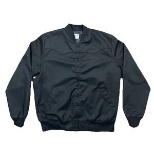 Clarkfield Outdoors Black USA Bomber Jacket Mens LT Full Zip Lightweight